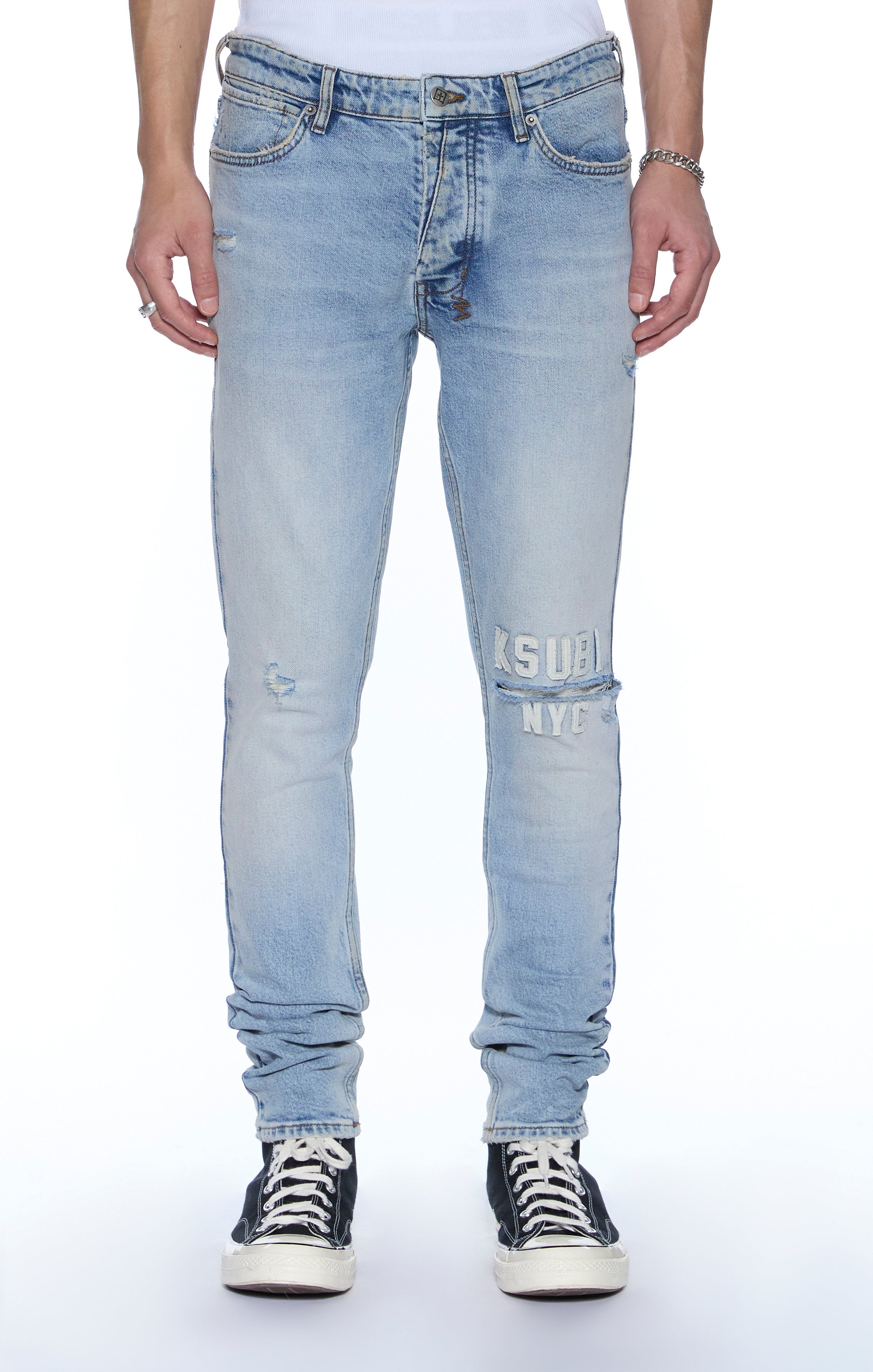 k suav着用似ksubi slimfit denim W33 【正規品】 Ksubi Van Winkle Kasper Skinny Denim Jean 'Blue'|MSP26DJ011-098|TF
