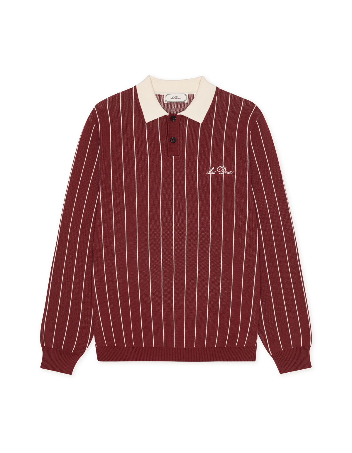Les Deux Signature Knitted Long Sleeve Polo